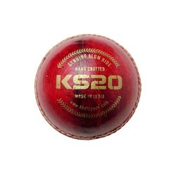 Khelspace KS-20 4 Piece Leather Cricket Ball | Hand-Stitched Professional Grade | Durable for Test, ODI, T20 & Practice Matches | Pack Of 2