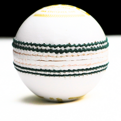 Khelspace KS-50 White Leather Cricket Ball | Premium Match-Grade Ball for Professional Play