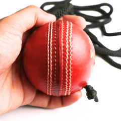 Khelspace Knock Leather Cricket Practice Hanging Ball with Rope – Knocking & Shot Training