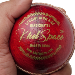Khelspace KS-20 4 Piece Leather Cricket Ball | Hand-Stitched Professional Grade | Durable for Test, ODI, T20 & Practice Matches | Pack Of 2