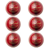 Khelspace KS-20 4 Piece Leather Cricket Ball | Hand-Stitched Professional Grade | Durable for Test, ODI, T20 & Practice Matches | Pack Of 6