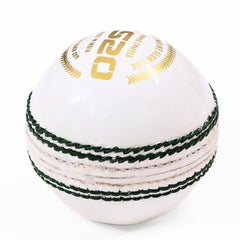 Khelspace KS-20 Leather White Cricket Ball – Hand-Stitched | Match & Practice Grade