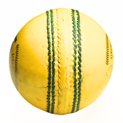 Khelspace KS-20 Yellow 4 Piece Leather Cricket Ball | Hand-Stitched Professional Grade | Durable for Test, ODI, T20 & Practice | Swing & Seam Optimized | Premium Shine & Consistent Bounce