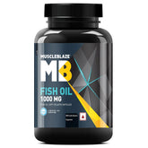 MuscleBlaze Fish Oil (1000 mg) India's Only Labdoor USA Certified for Purity & Accuracy, 60 capsules