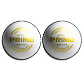 Khelspace KS Prime White Leather Cricket Ball Pack Of 2