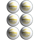 Khelspace KS Prime White Leather Cricket Ball Pack Of 6
