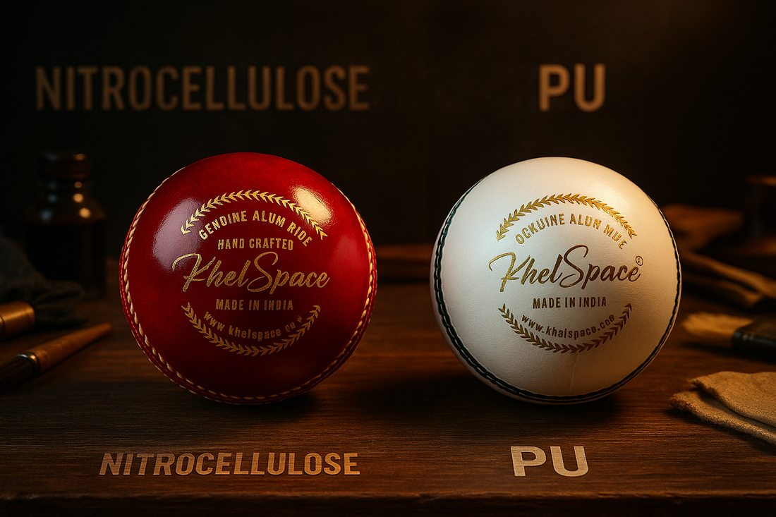 Best Cricket Ball Coating? PU vs Nitrocellulose for Red, White, Pink & Yellow Balls