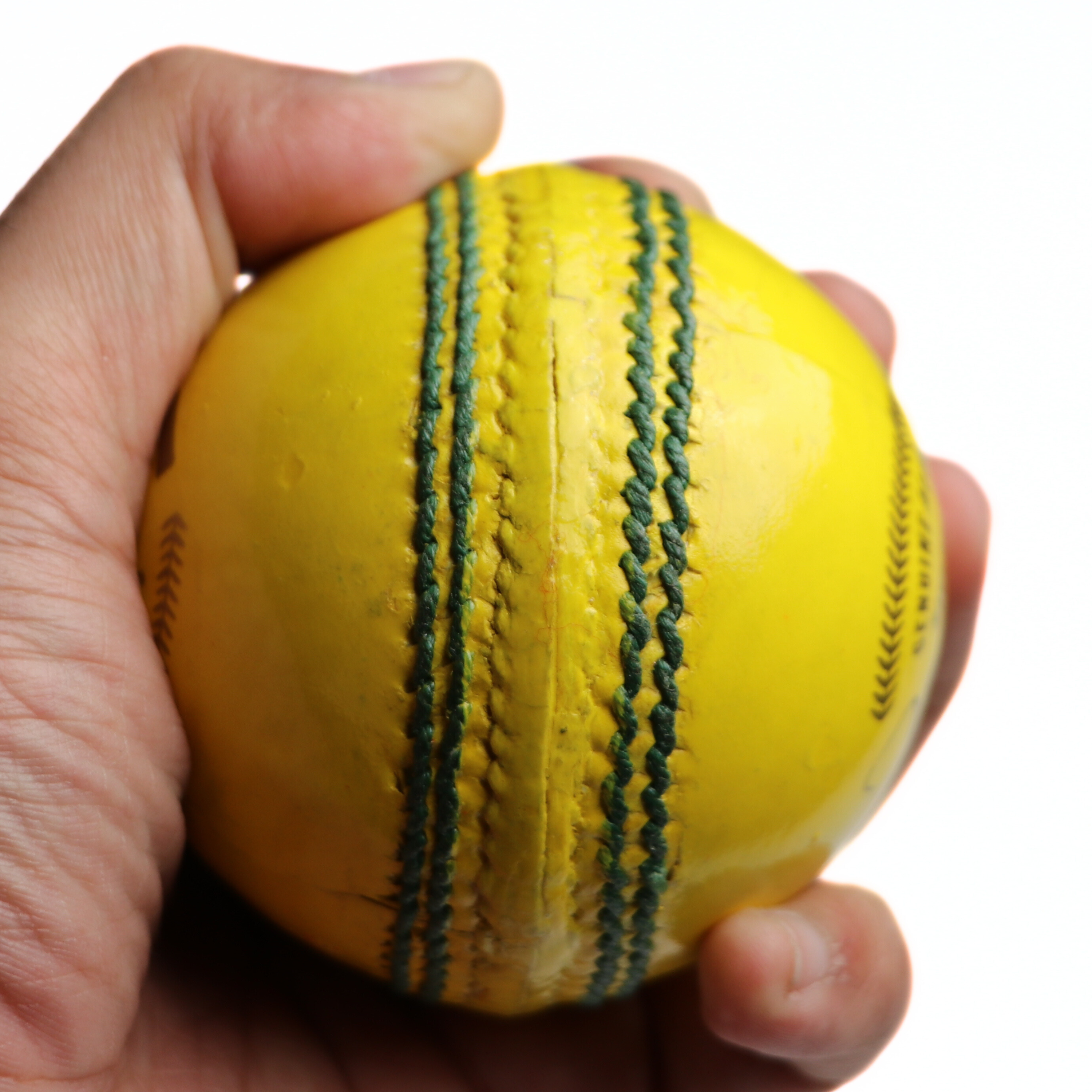 Khelspace KS-20 Yellow 4 Piece Leather Cricket Ball | Hand-Stitched Professional Grade | Durable for Test, ODI, T20 & Practice | Swing & Seam Optimized | Premium Shine & Consistent Bounce