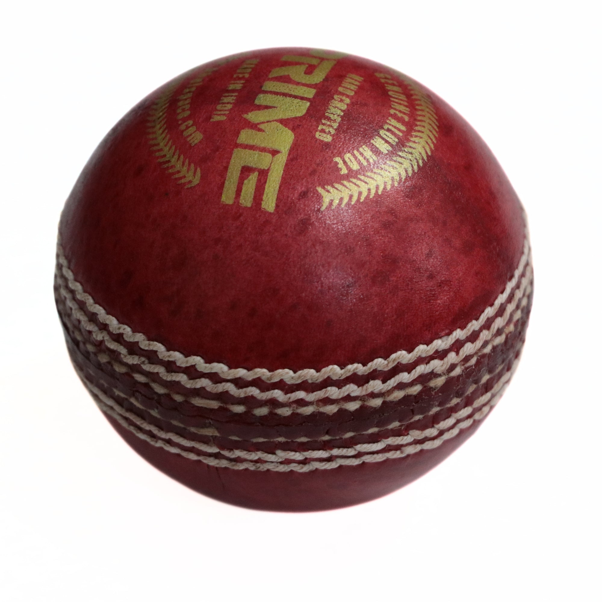 Khelspace KS Prime Red Leather Cricket Ball Pack of 6