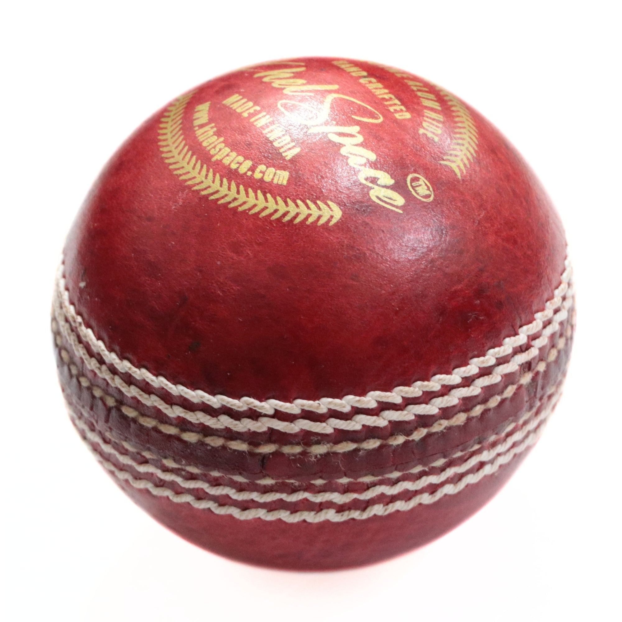 Khelspace KS Prime Red Leather Cricket Ball Pack of 6