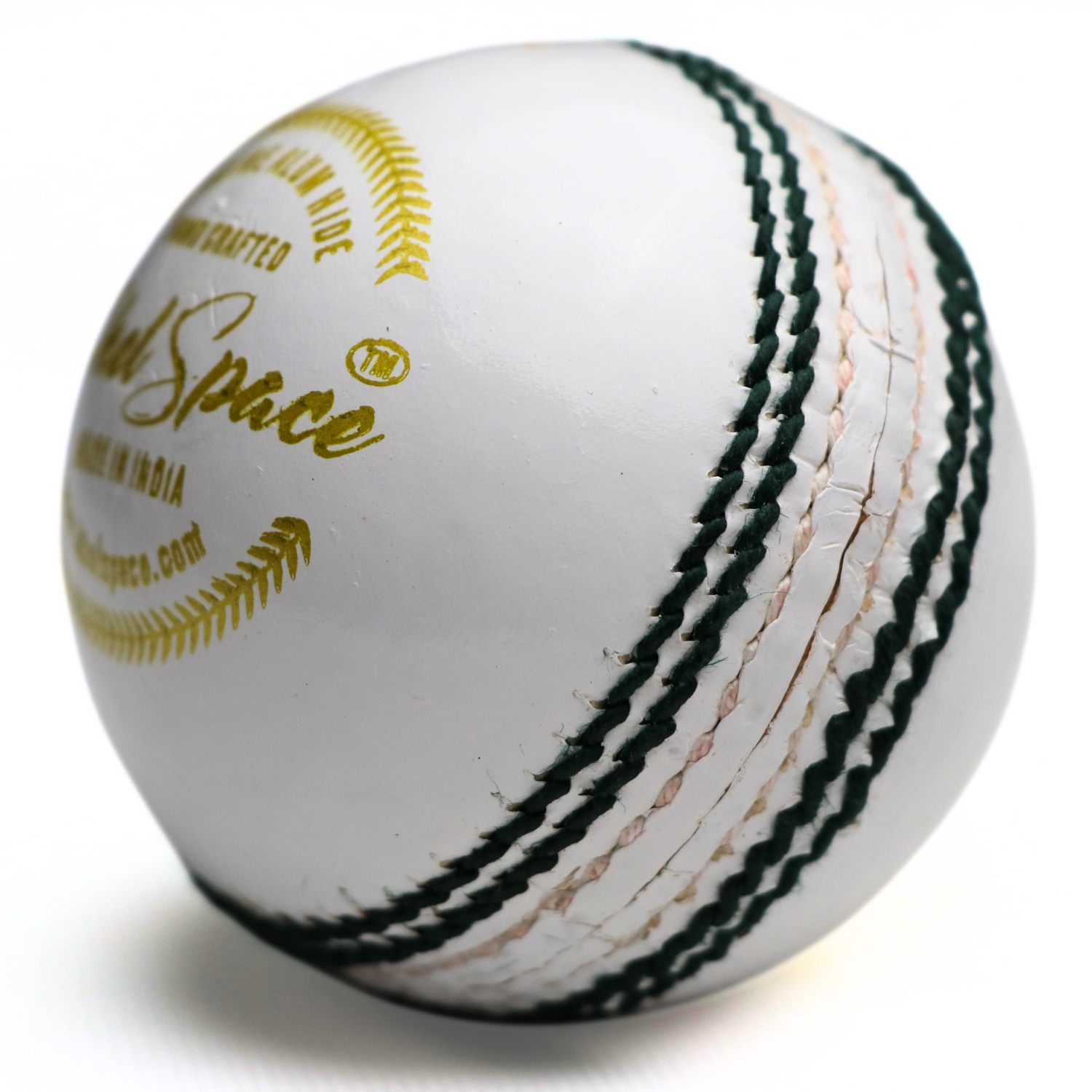 Khelspace KS-50 White Leather Cricket Ball Pack Of 2