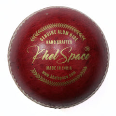 Khelspace KS Prime Red Leather Cricket Ball Pack of 6