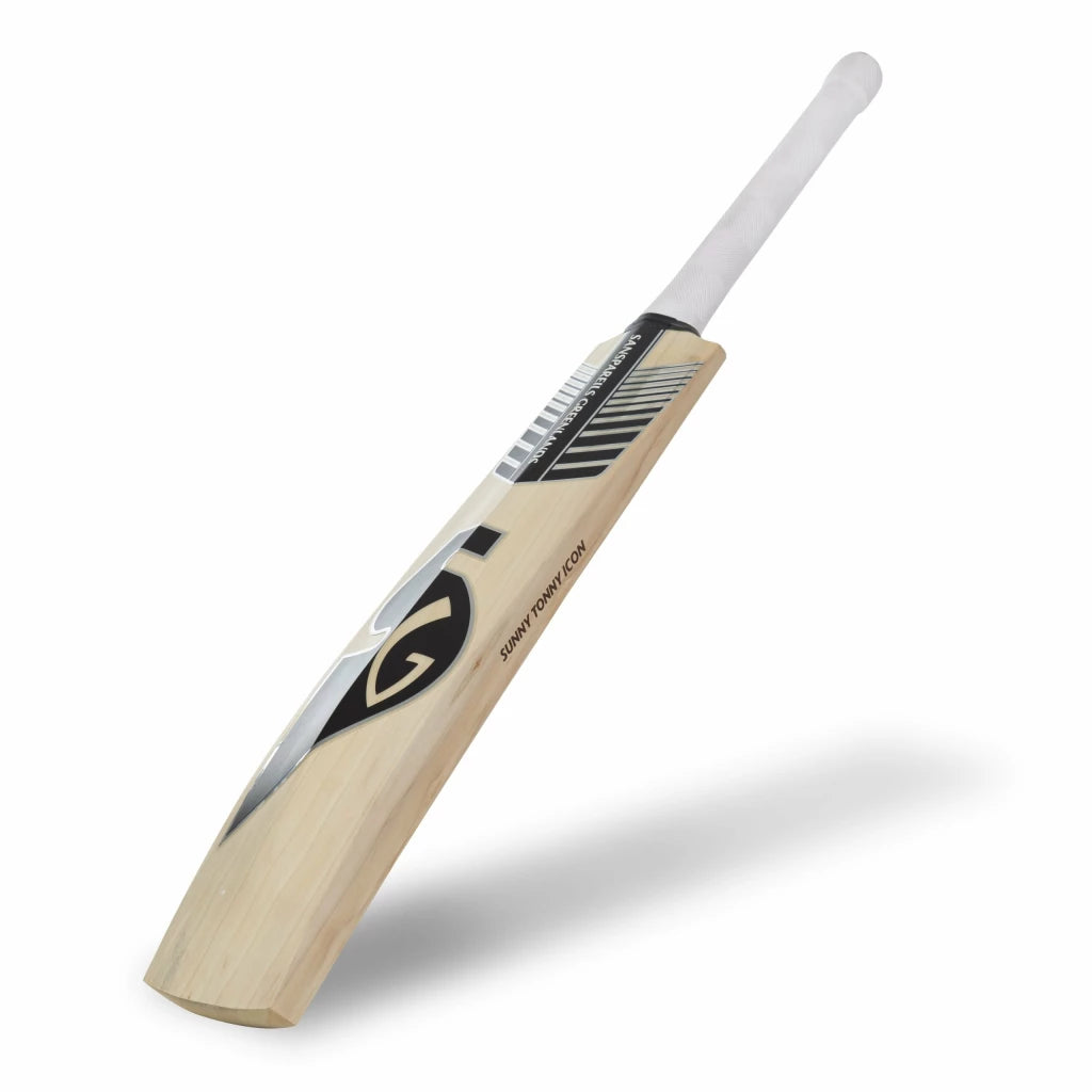 SG Sunny Tonny Icon Black – Grade 3 world’s finest English willow hard pressed & traditionally shaped Cricket Bat (Leather Ball)
