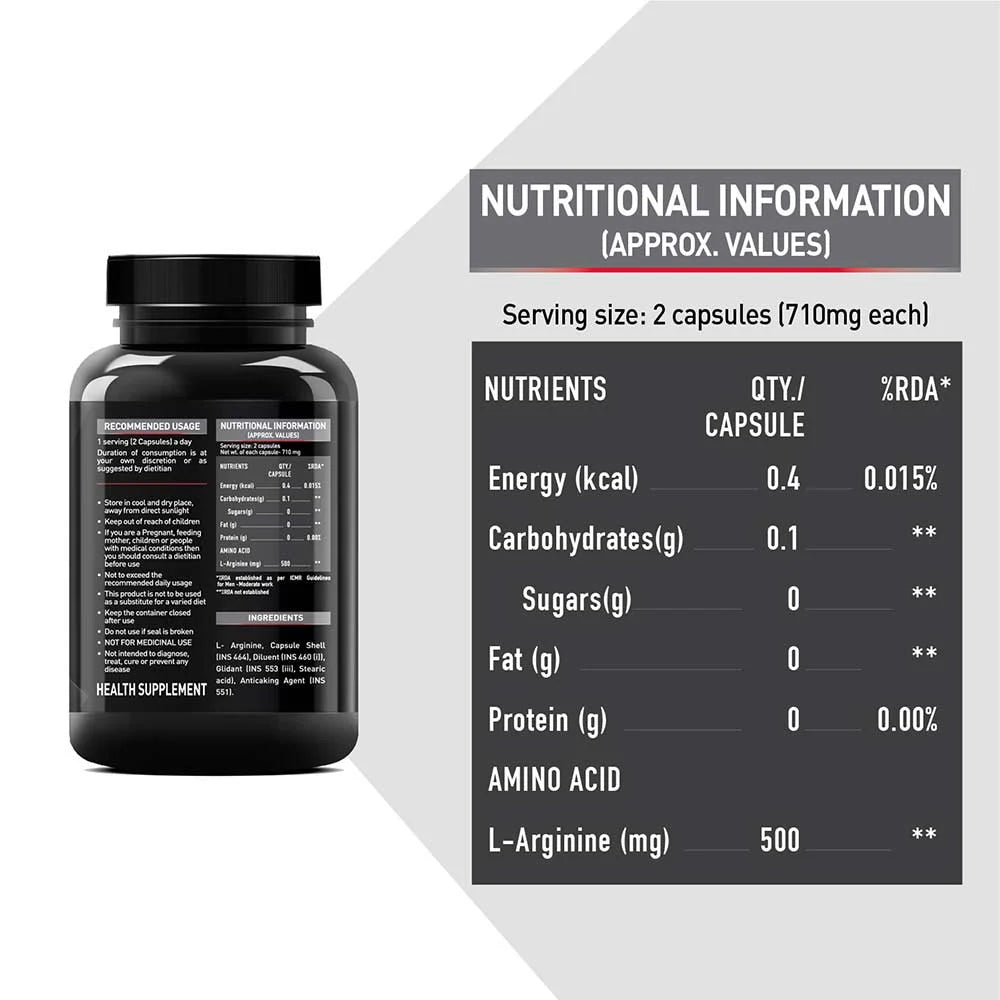 MuscleBlaze L-Arginine, 90 capsules